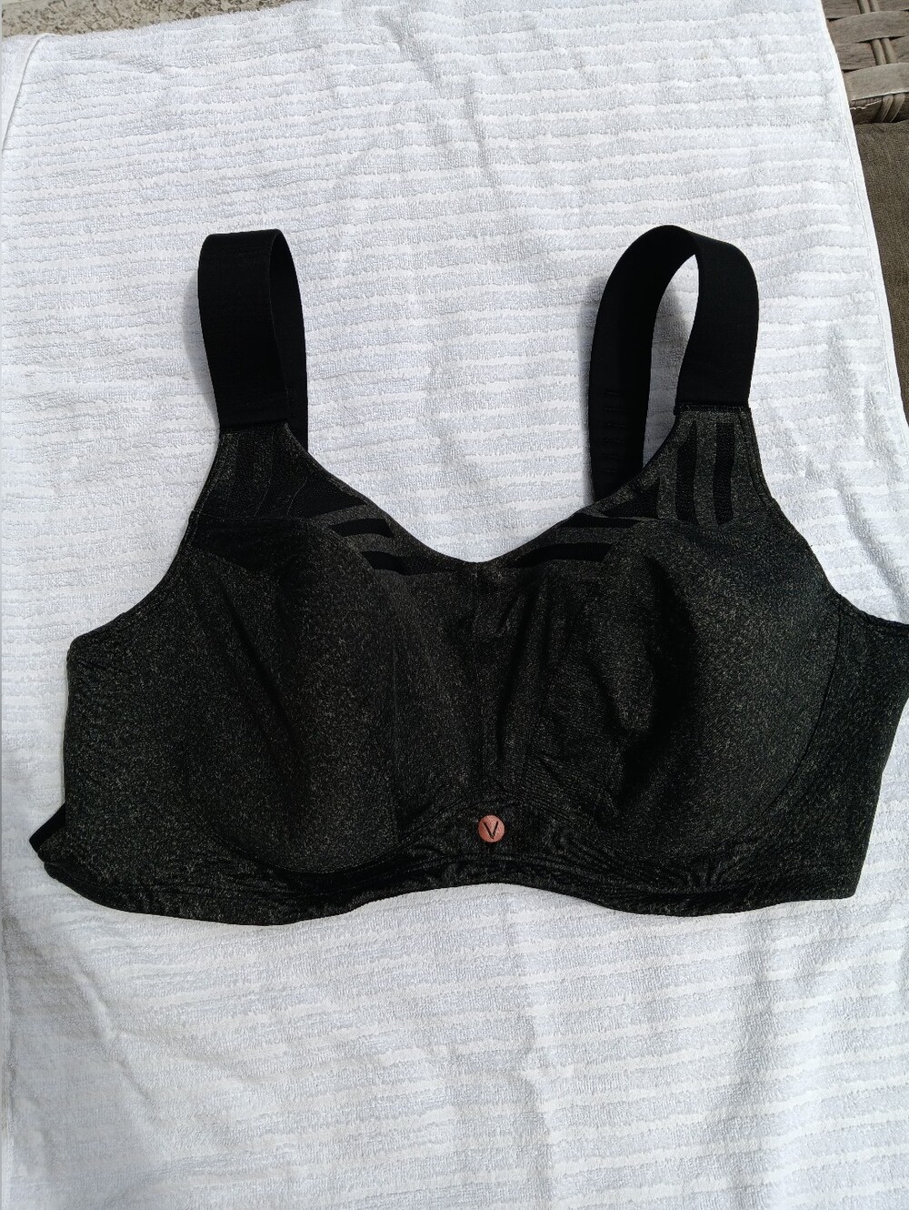 Livi By Lane Bryant Max Support Underwire Sports Bra 48D Gray/black